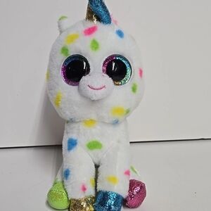 Ty Velvety Unicorn Plush with Multicolor Spots